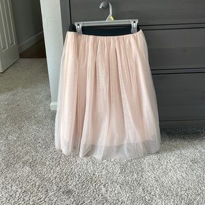 Tulle midi skirt